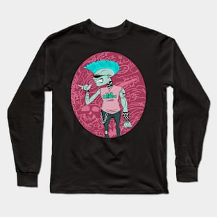 Punk Mohawk Rock Long Sleeve T-Shirt